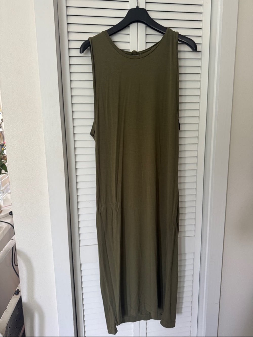 Mikoh Olive Tank Neckline Detail size S